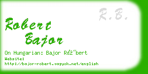 robert bajor business card